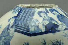 清代中期青花侍女纹标本