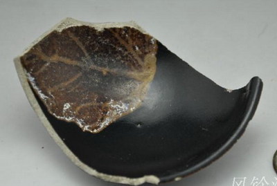 南宋吉州窑木叶纹标本