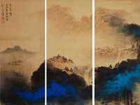 《山水四屏》