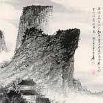 　　　拟石涛山水-镜心