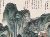 仿巨然晴峰图