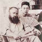 　20年代张大千与方介堪合影