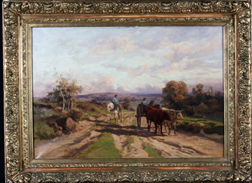 《乡路》，克莱蒙•昆顿，117x90cm，布面油画