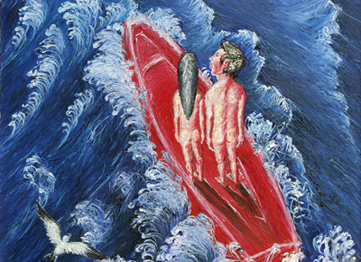《失落的记忆》，朱久洋，72x43cm，版画