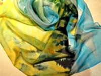 喀纳斯湖方丝巾