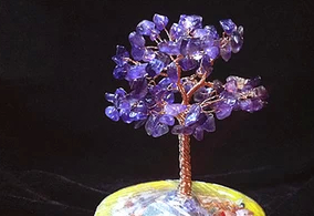 天然紫水晶招财树