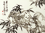 杨修品 竹——要木的可以挂竹报平安、森林图