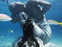 世界最大水下雕塑亮相巴哈马