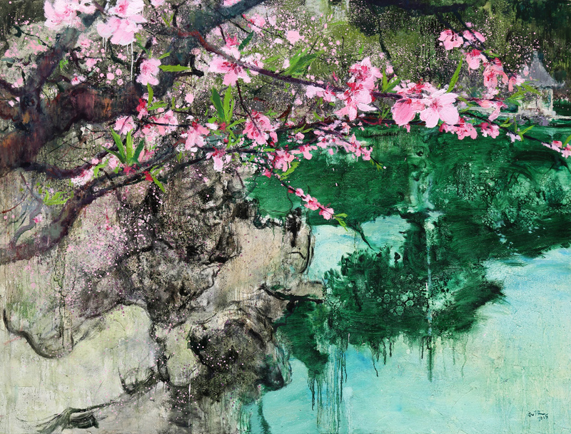 黄礼攸《桃花谷三》