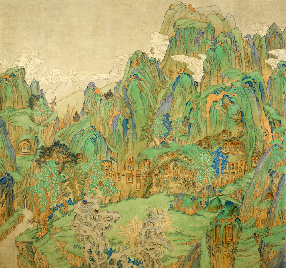 李月林·南山叠秀·190x175cm·纸本重彩·2012