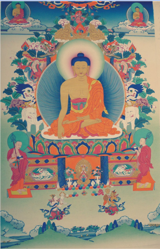 《十六罗汉》1 1.5x1m 唐卡