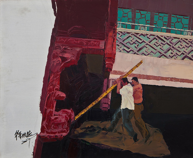 愚公移山组画10布面油画60x73cm2007