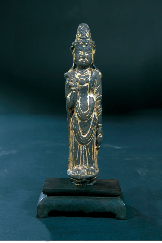 杨枝观音立像   五代   铜鎏金   高15厘米